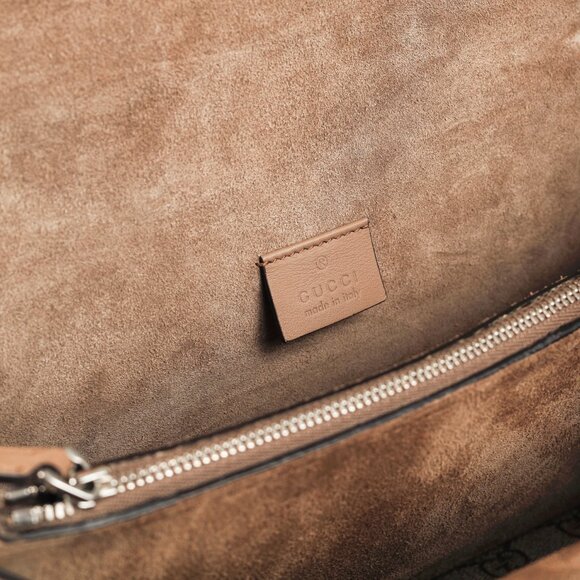 Gucci Dionysus Beige & Ebony GG Supreme Canvas Medium Shoulder Bag - Picture 11 of 13